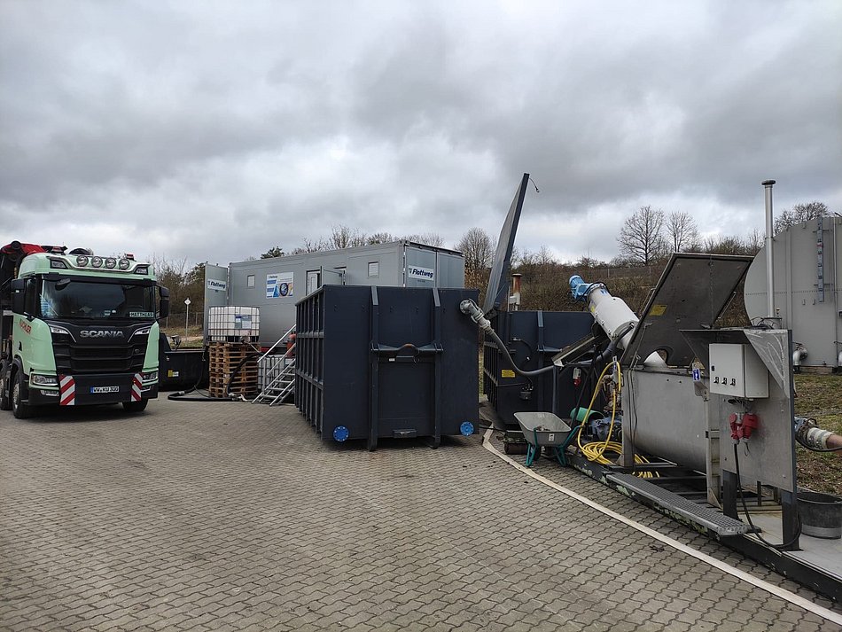 Mobile Schlamm Entwässerung